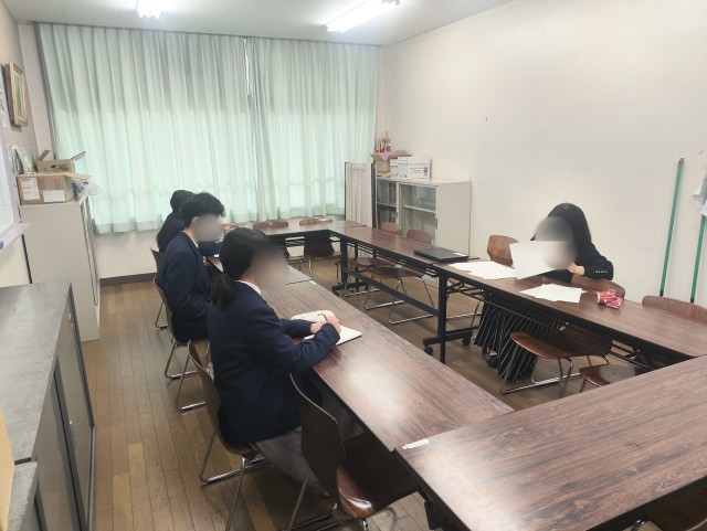 面接練習の様子