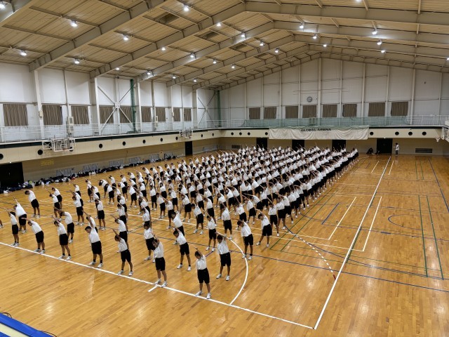 集団行動（ラジオ体操）
